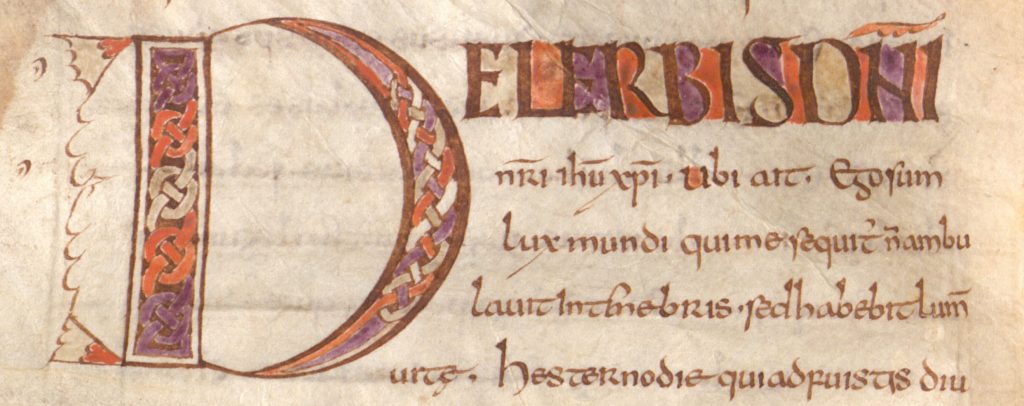 Clm 14653, f. 29v: Augustinus-Handschrift in einer angelsächsischen Minuskel des 8. Jh.